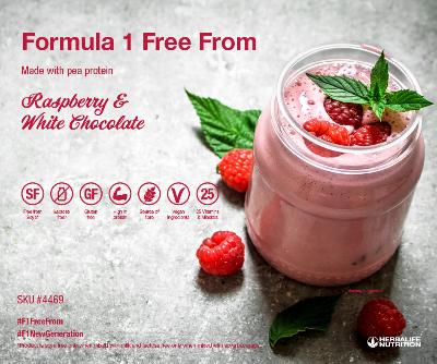 Formula 1 Free From Raspberry and White Chocolate 500 g