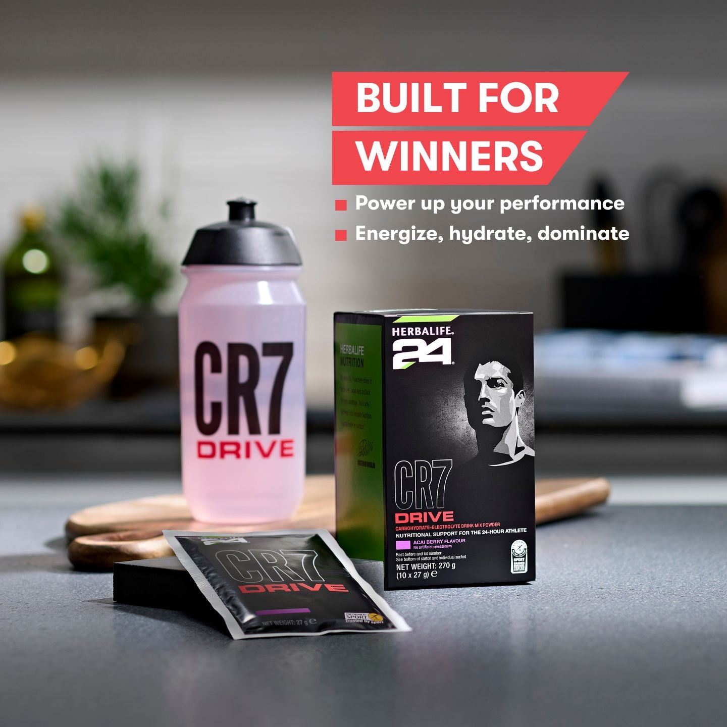 CR7 Drive Sachets Acai Berry 10 Sachets 27g each