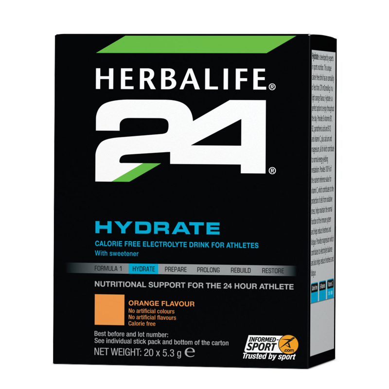 Hydrate Orange 20 stick packs